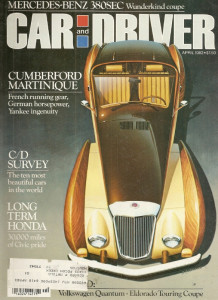 CAR & DRIVER 1982 APR - CUMBERFORD, JUNIOR JOHNSON, LN7